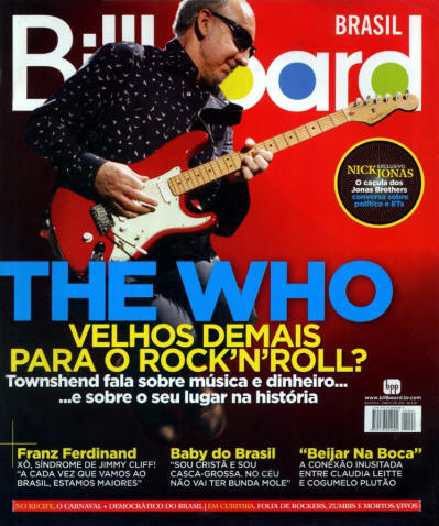 Pete Townshend - Brazil - Billboard - March, 2010