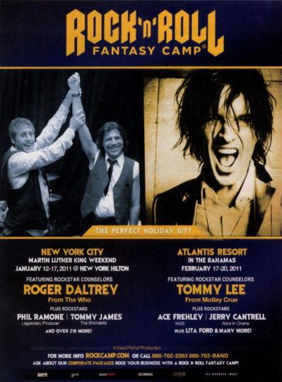 Roger Daltrey - Rock & Roll Fantasy Camp - January, 2011