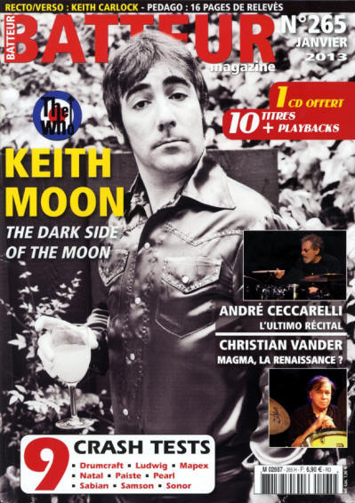 Keith Moon - France - Batteur - January, 2013