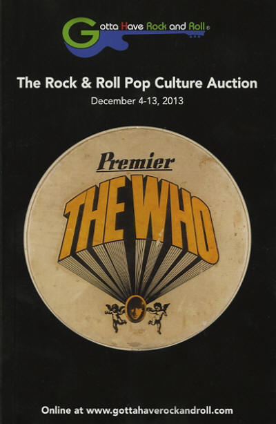 The Who - USA - The Rock & Roll Pop Culture Auction - December 4 - 13, 2013