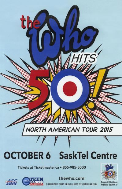 The Who - The Who Hits 50!- SaskTel Center - October 6, 2015 Canada