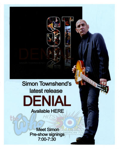 Simon Townshend - Denial - 2015 USA (Promo)