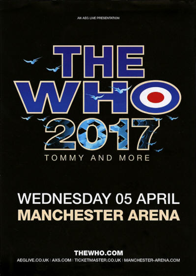 The Who 2017 - Tommy And More - April 5, 2017 Manchester Arena UK