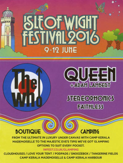 The Who - Isle Of Wight Festival - June 9-12, 2016 UK