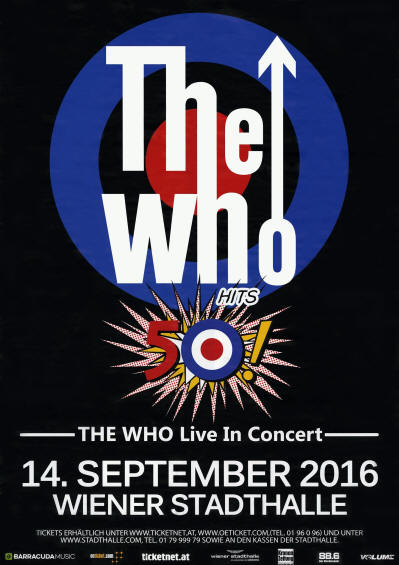 The Who - Wiener Stadthalle - September 14, 2016 - Vienna, Austria (Promo)