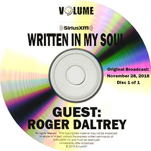 Roger Daltrey: Written In My Soul: November 28, 2018