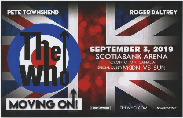 The Who - Scotiabank Arena - Toronto, Ontario - September 3, 2019 Canada (Promo)