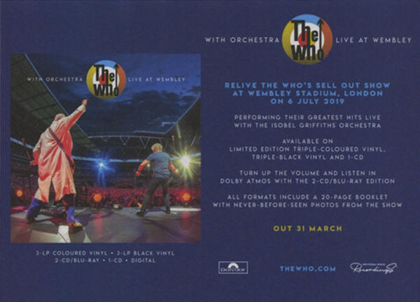 The Who With Orchestra - Live At Wembley April, 2023 UK