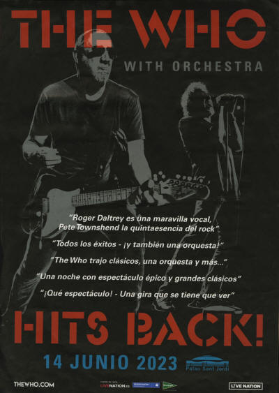 The Who Hits Back! - Palau Sant Jordi - Barcelona - June 14, 2023 Spain (Promo)