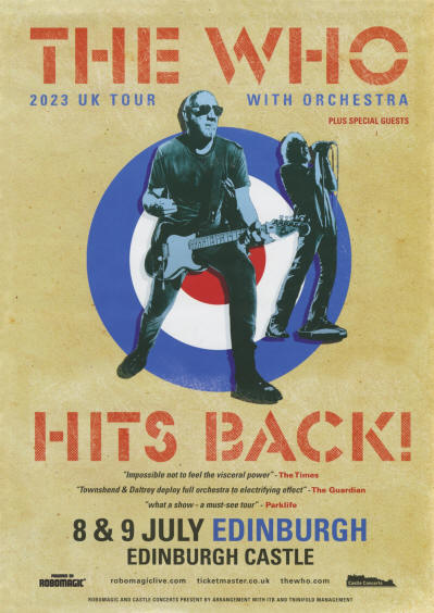 The Who 2023 UK Tour With Orchestra - Edinburgh Castle - July 8 & 9, 2023 Scotland (Promo)