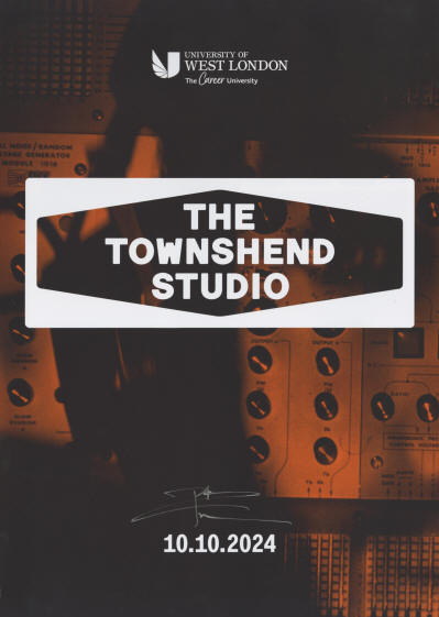 Pete Townshend - The Townshend Studio - October 10, 2024 - London, UK (Autographed)