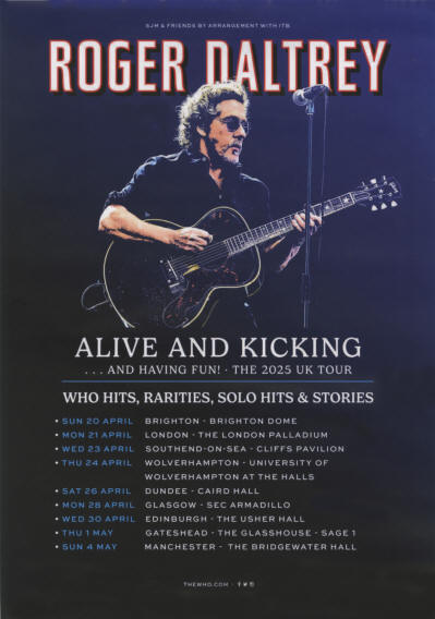 Roger Daltrey - Alive And Kicking - The 2025 UK Tour