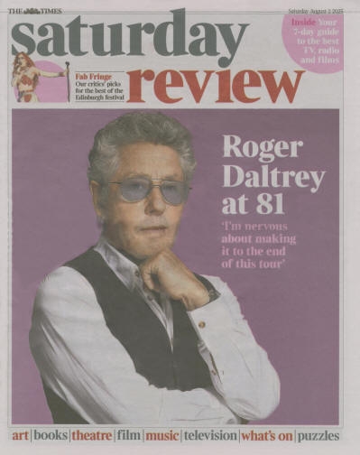 Roger Daltrey - UK - Saturday Review Magazine - August 2, 2025