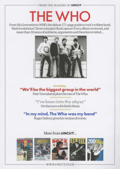 The Who - The Ultimate Music Guide - September, 2025 UK (Back Cover)