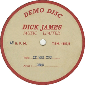 The Detours - 1964 UK 45 (Acetate) - 1963 Recording