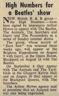 The High Numbers - August 1, 1964