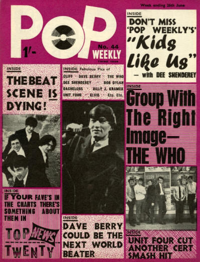 The Who - UK - Pop Weekly - June 26, 1965