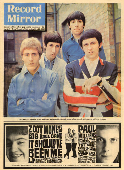 The Who - UK - Record Mirror - November 20, 1965
