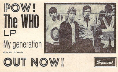 The Who - My Generation - 1965 UK (Reproduction)