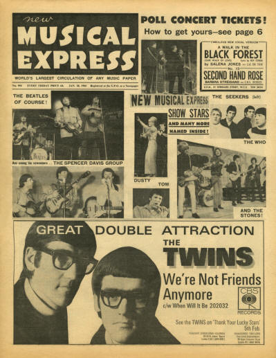 The Who - UK - New Musical Express - January 28, 1966