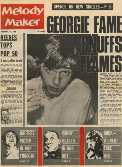 Roger Daltrey - UK Melody Maker - September 24, 1966