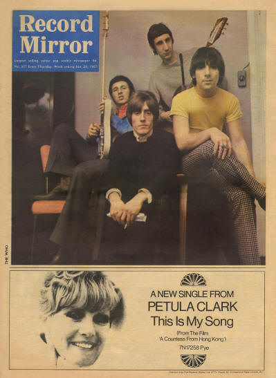 The Who - UK - Record Mirror - January 28, 1967