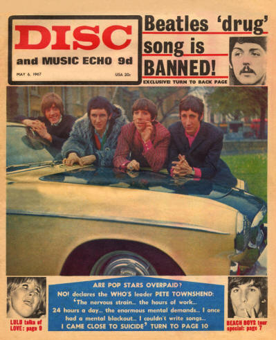 The Who - UK - Disc and Music Echo - May 9, 1967