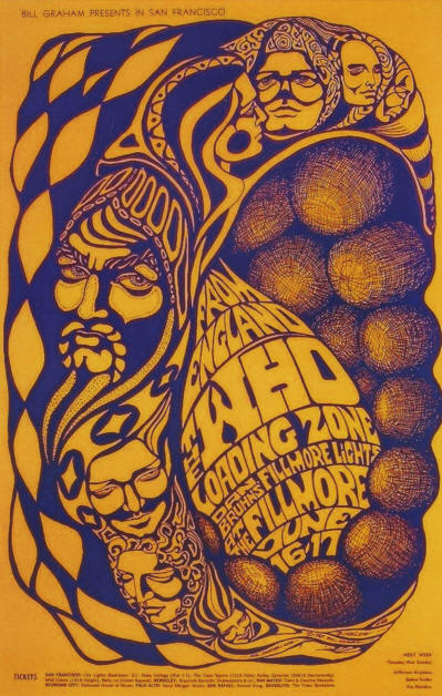 The Who - Fillmore West, San Francisco, CA - June 16 & 17, 1968 USA (Reproduction)
