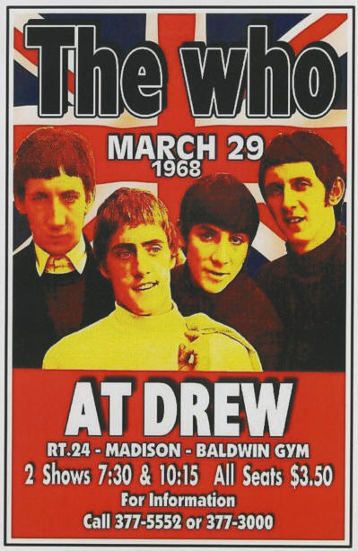 The Who - Baldwin Gym - Drew University - Madison, NJ - March 29, 1968 (Reproduction)