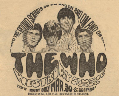 The Who - Westbury Music Fair, NY - March 30, 1968 USA