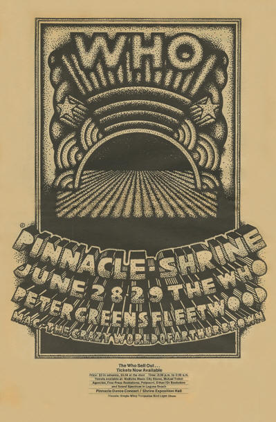 The Who - Shrine Exposition Hall - June 28 - 29, 1968 LA, California USA