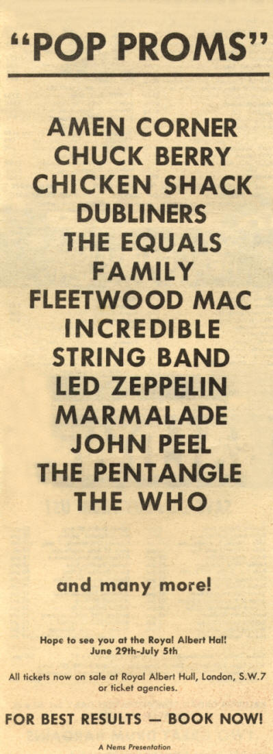 The Who - Pop Proms - 1969 UK