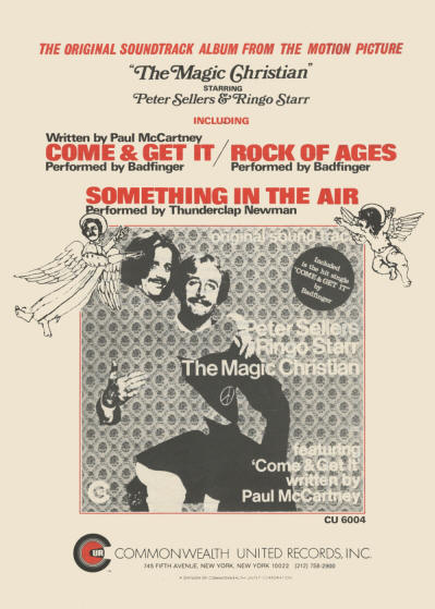 Pete Townshend/Thunderclap Newman - The Magic Christian (Soundtrack) - 1970 USA Ad