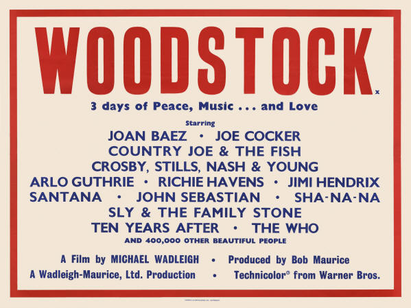 The Who - Woodstock Movie - 1970 UK