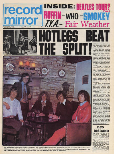 The Who - UK - Record Mirror - August 8, 1970 