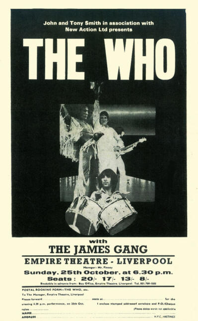 The Who - Empire Theatre Liverpool - October 25, 1970 UK (Reproduction)