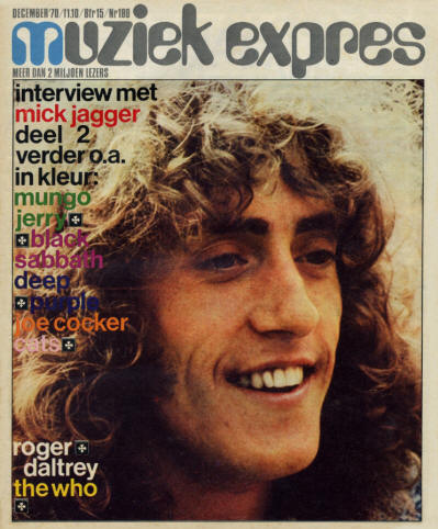 Roger Daltrey - Germany - Muziek Expres - December, 1970