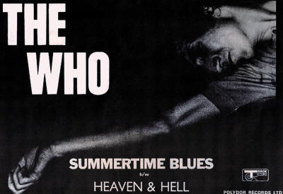The Who - Summertime Blues - 1970 UK (Reproduction)