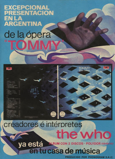 The Who - Tommy - 1971 Argentina