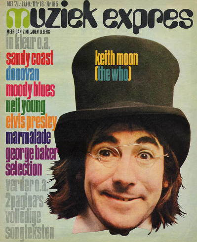 Keith Moon - Holland - Muziek Expres - May, 1971 
