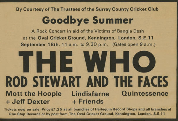 The Who - Goodbye Summer - The Oval - September 18, 1971 UK