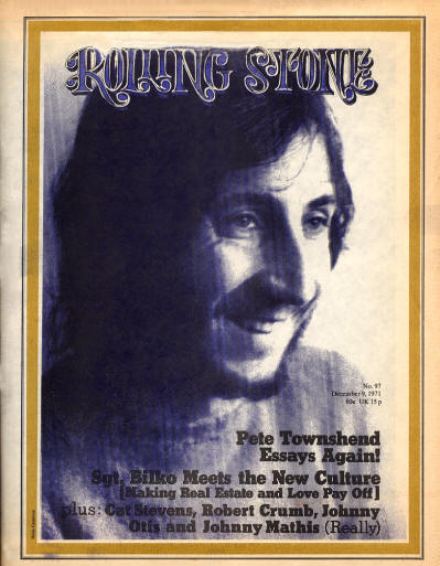 Pete Townshend - USA - Rolling Stone - December 9, 1971