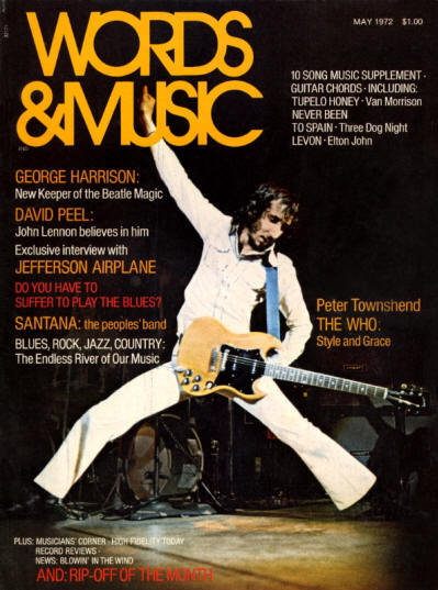 Pete Townshend - USA - Words & Music - May, 1972