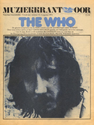 The Who - Holland - Muziekkrantoor - August, 1972