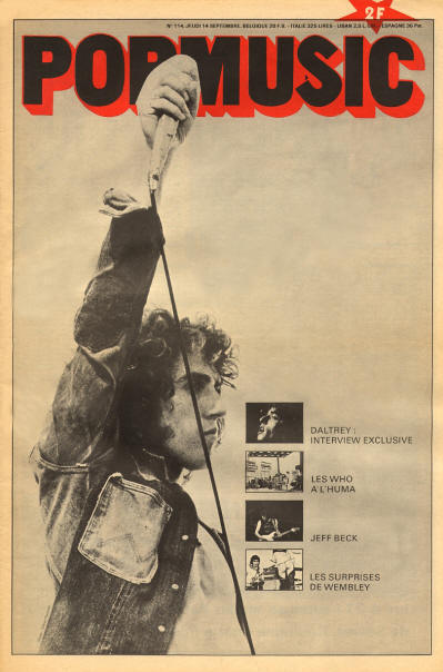 Roger Daltrey - France - Pop Music - September 14, 1972