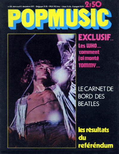 Roger Daltrey - France - Pop Music - December 6, 1972