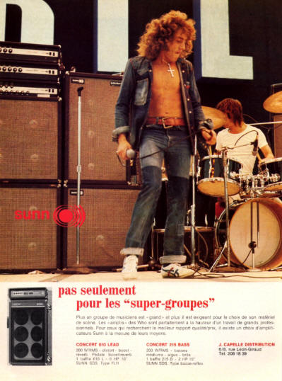 The Who - Sunn Amps - 1972 France