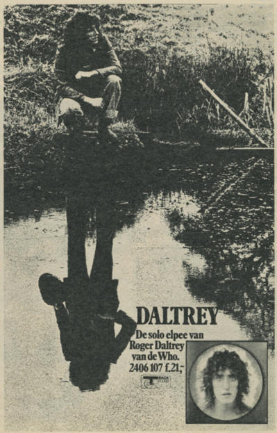 Roger Daltrey - Daltrey - 1973 Holland Ad