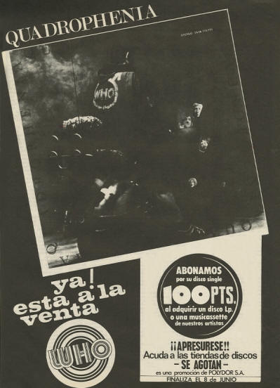 The Who - Quadrophenia - 1973 Spain