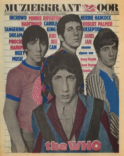 The Who - Holland - Musiekkrantoor - November, 23, 1973